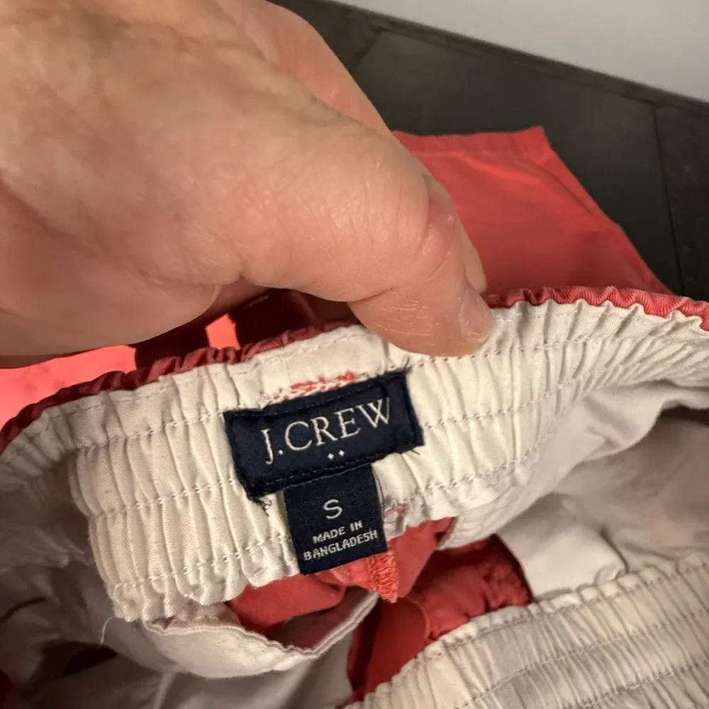 J CREW DOCK SHORTS CHINO Men’s Size Small Coral Color